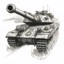 Abrams Tank tattoo design idea