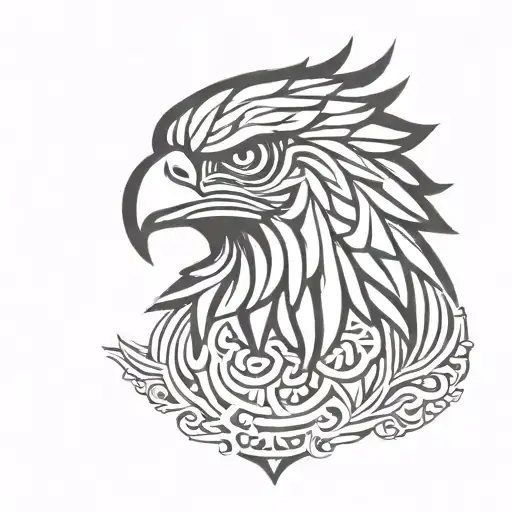 mexican eagle tattoo design idea