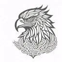 mexican eagle tattoo design idea