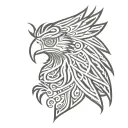 mexican eagle tattoo design idea