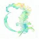 Opal tattoo design idea