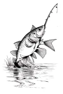 Fishing tattoo design idea