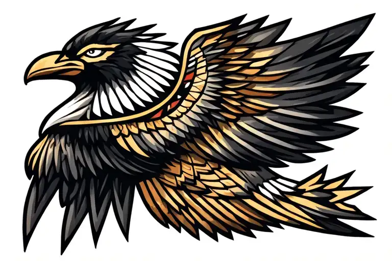American traditional Thunderbird tattoo tattoo design idea