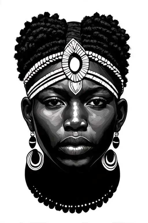 West African Tribal with Igbo tattoo design idea