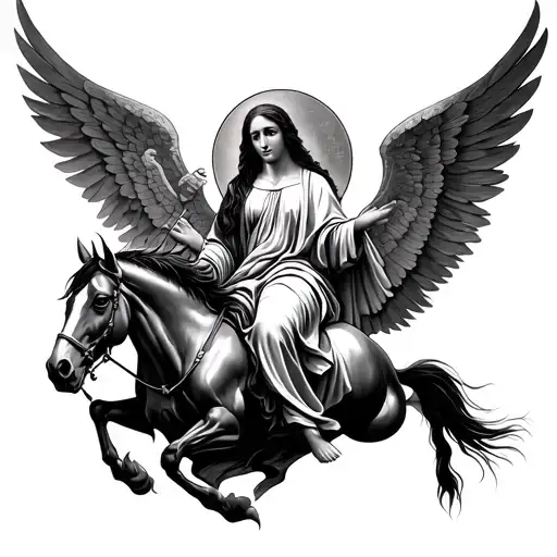 mother of God, horsemen of the Apocalypse, the world tattoo design idea