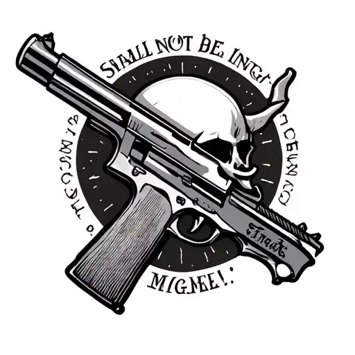 shall not be infringed tattoo design idea