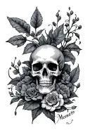 memento Mori Memento Vivere tattoo design idea