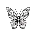 papillon tattoo design idea