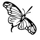 papillon tattoo design idea