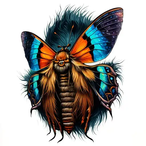 Bray Wyatt Moth tattoo design idea