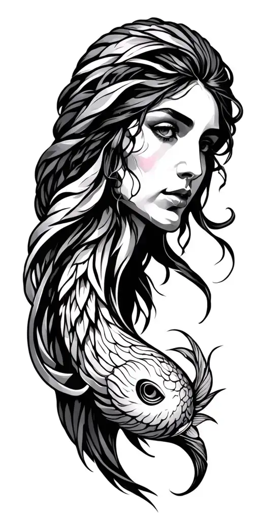 virgo zodiac sign, pisces zodiac sign and aries zodiac sign tattoo design idea