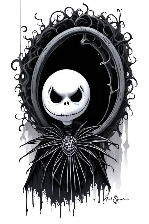 jack skellington tattoo design idea