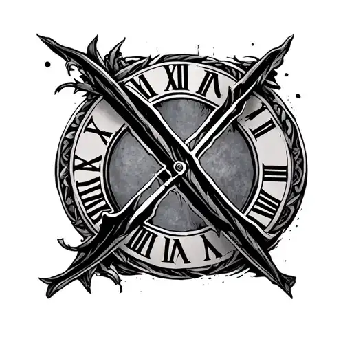 Roman Numerals tattoo design idea