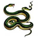 snake shedding its skin tattoo design idea