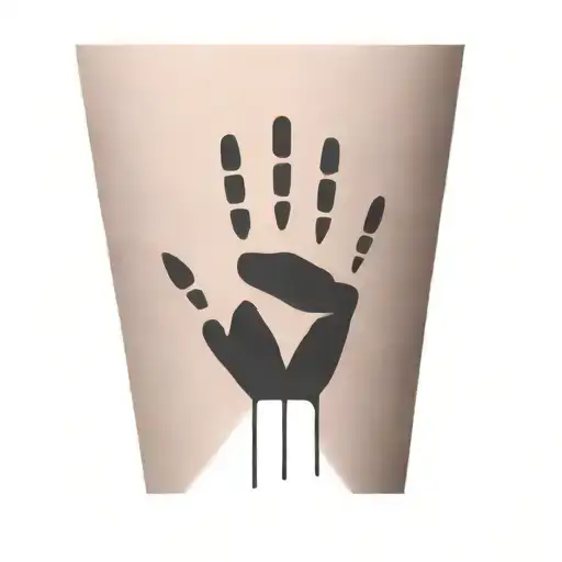 stencil outline tattoo design idea