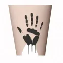 stencil outline tattoo design idea