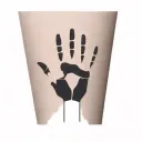 stencil outline tattoo design idea