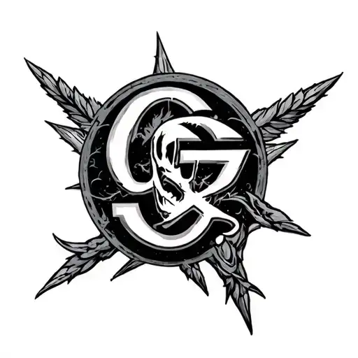 'G STAR' tattoo design idea