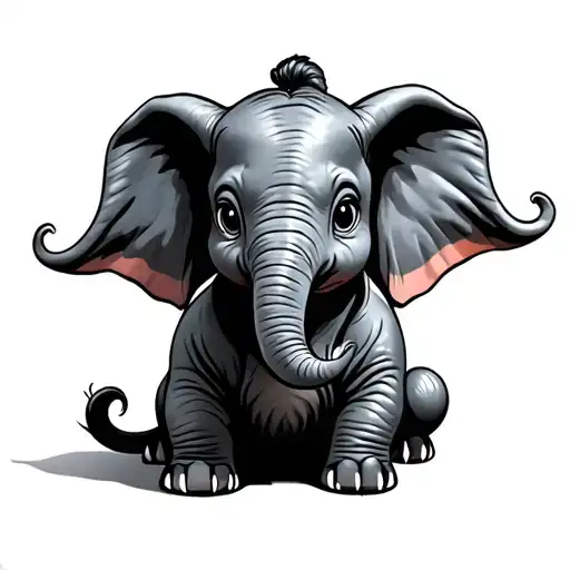 Dumbo tattoo design idea