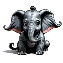 Dumbo tattoo design idea