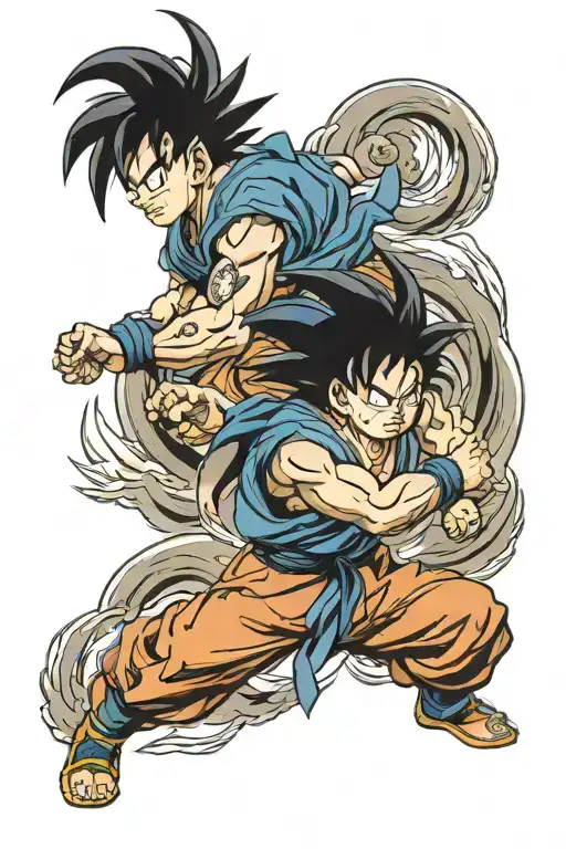 Son Goku tattoo design idea