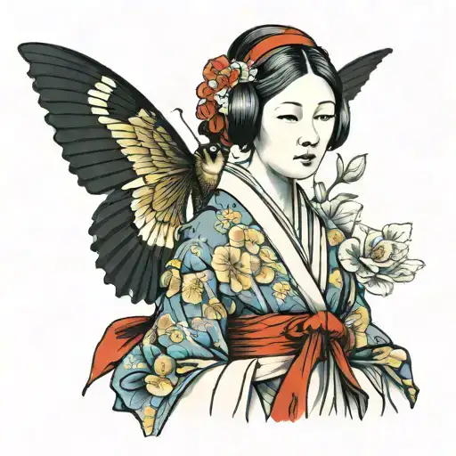 Florence Nightingale surrounded tattoo design idea