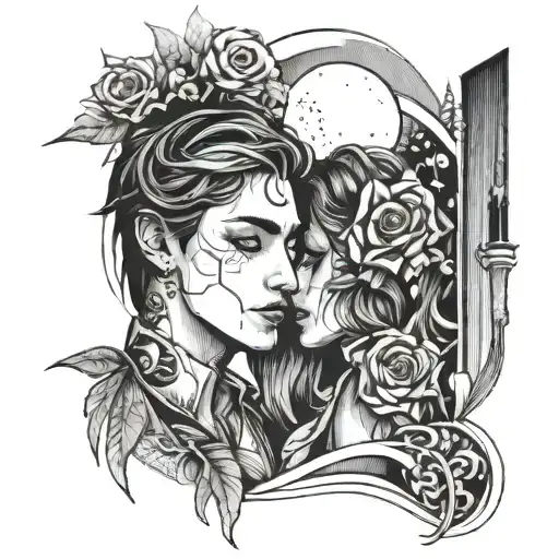 long distance relationship  tattoo design idea