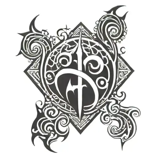 blood of the covenant is thicker than water of the womb tattoo design idea