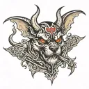 devil dogs tattoo design idea