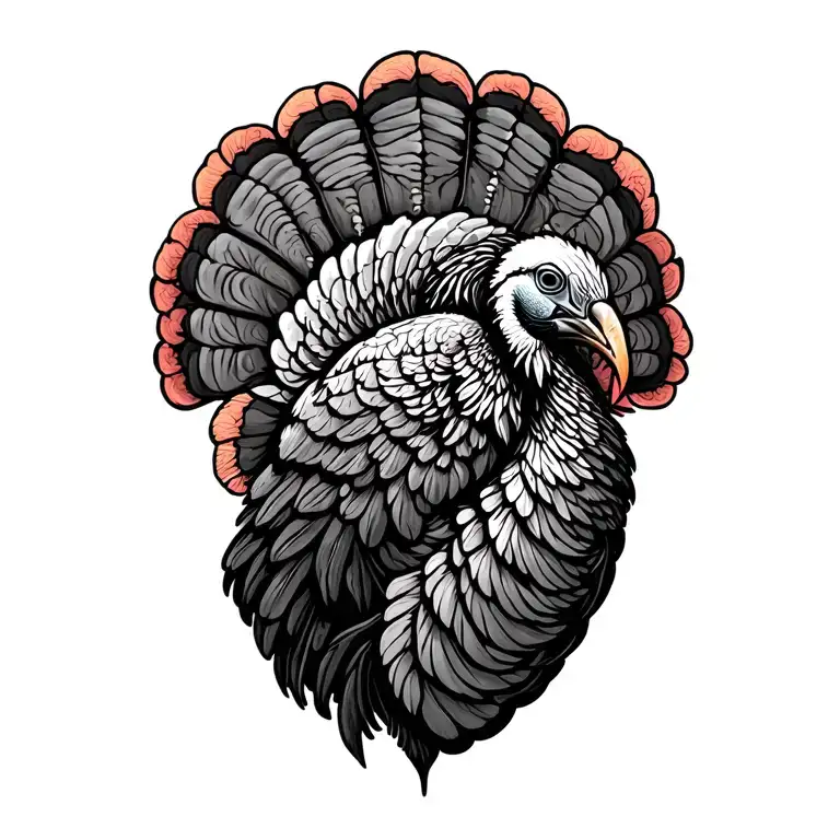 Turkey wing tattoo tattoo design idea