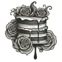 CAKE tattoo design idea