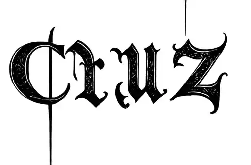 "Cruz" tattoo design idea