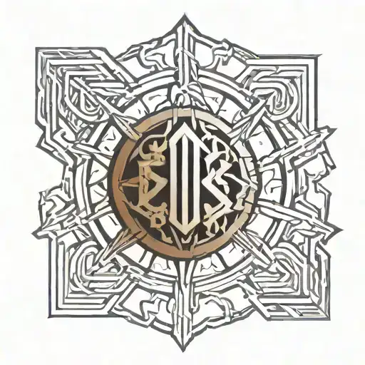 futhark sigil tattoo design idea