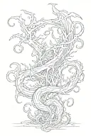 Eldritch horror tattoo design idea