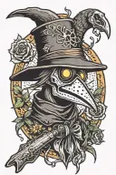Plague Doctor tattoo design idea