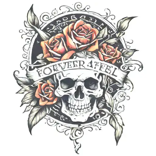"forever after all" citation sur l'avant bras tattoo design idea