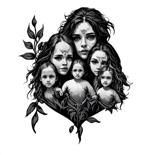 Family Protector tattoo design idea
