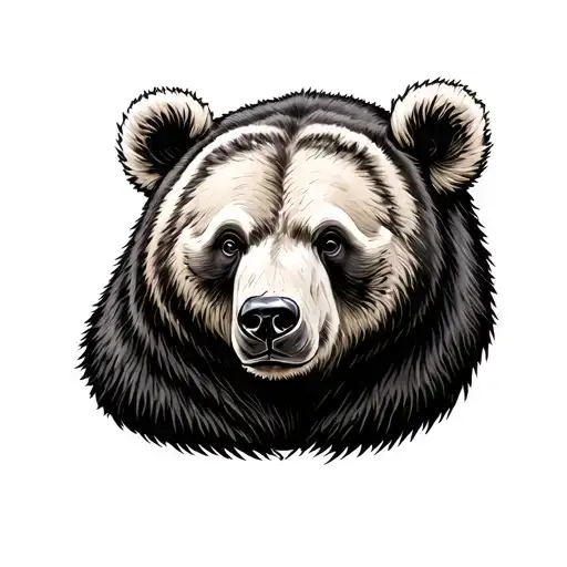BEAR PAWS ON SHOULDERS tattoo design idea