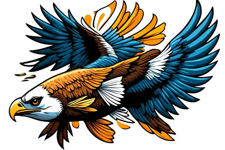 African Fish Eagle design tattoo design idea