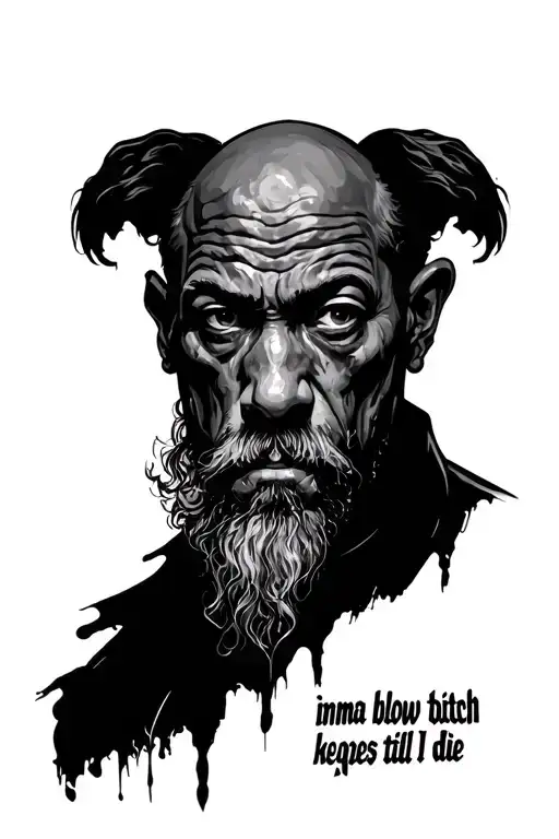 imma blow that bitch till I die.   My uncles keeper prophet R.I.P tattoo design idea