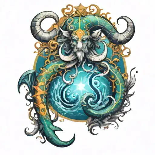 Aquarius Taurus scorpio zodiac sign tattoo design idea