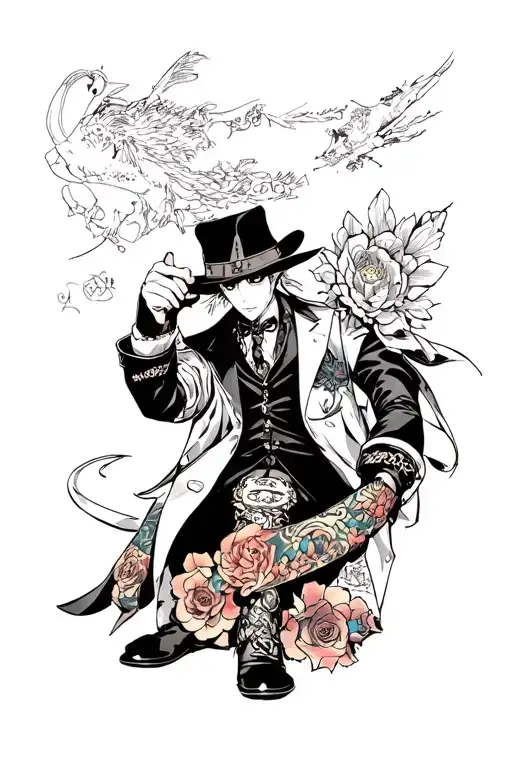 Katekyo Hitman Reborn Mafia Boss tattoo design idea