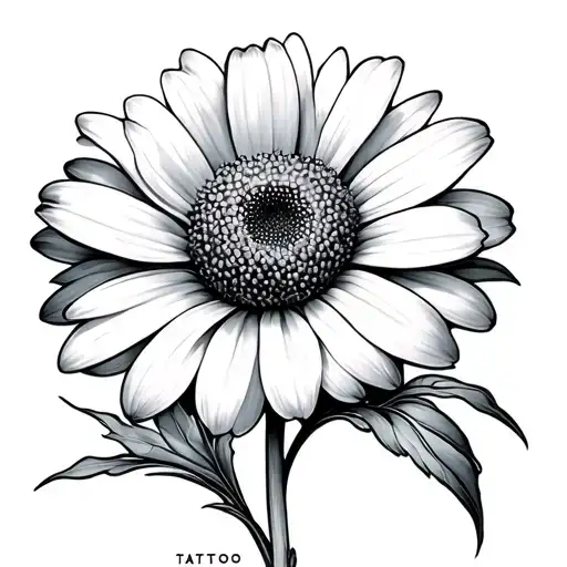 Calendula tattoo design idea