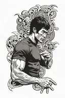 bruce lee tattoo design idea