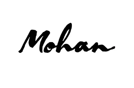 "Mohan ♡" tattoo design idea