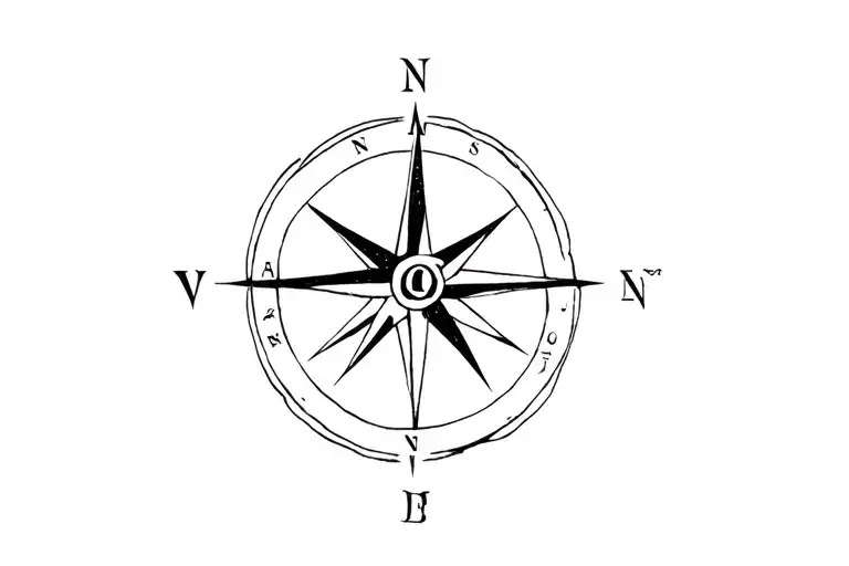 chi rho compass rose tattoo tattoo design idea