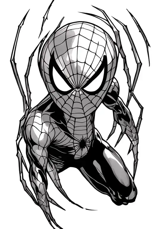 spider symbol of Spiderman Andrew Garfield, who has grooves (wounds) over the telo tattoo design idea