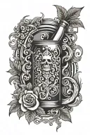 alcohol addiction recovery symbol tattoo design idea