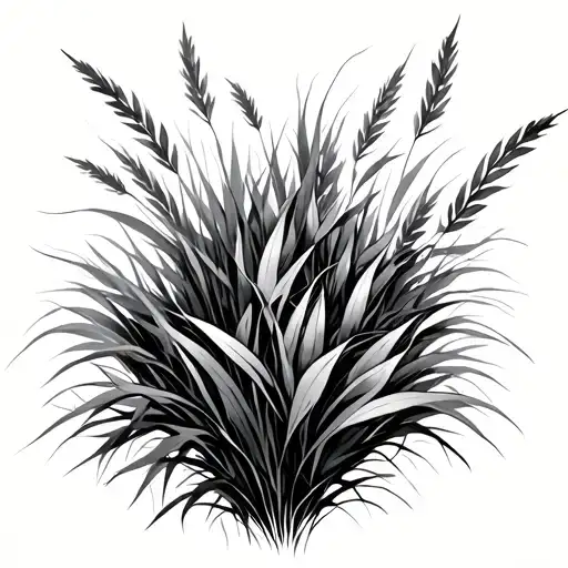 Wild Grass tattoo design idea