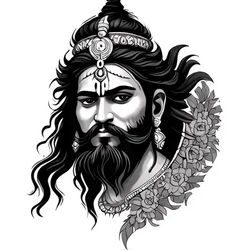 shiv ji tattoo design idea